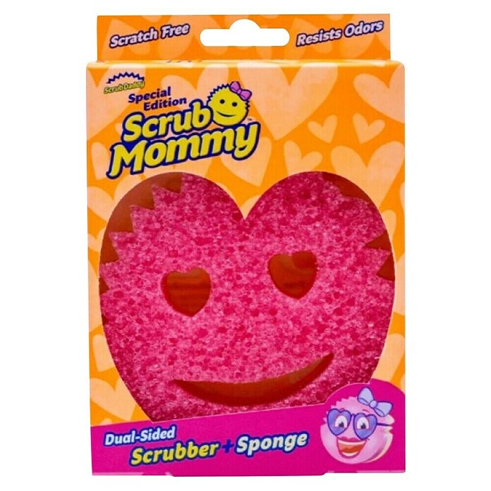 Scrub Daddy Večnamenska pena  (Pena, Oblika srca) | Čistilne gobice | Čistilni pripomočki | Izdelki za čiščenje | Čiščenje in gospodinjstvo | Izdelki | BAUHAUS