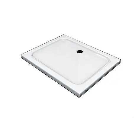 Glaszentrum Hagen  Duschwanne Acryla 100x80x5 cm Duschtasse Rechteck + Siphon