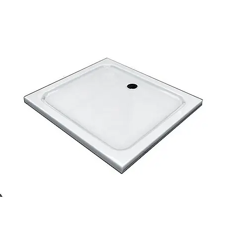 Glaszentrum Hagen  Duschwanne Acryla 100x90x5 cm Duschtasse Rechteck + Siphon