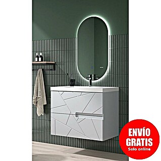 Duplach Mueble de lavabo Gurla (L x An x Al: 45 x 80 x 60 cm, Gris, Melamina)
