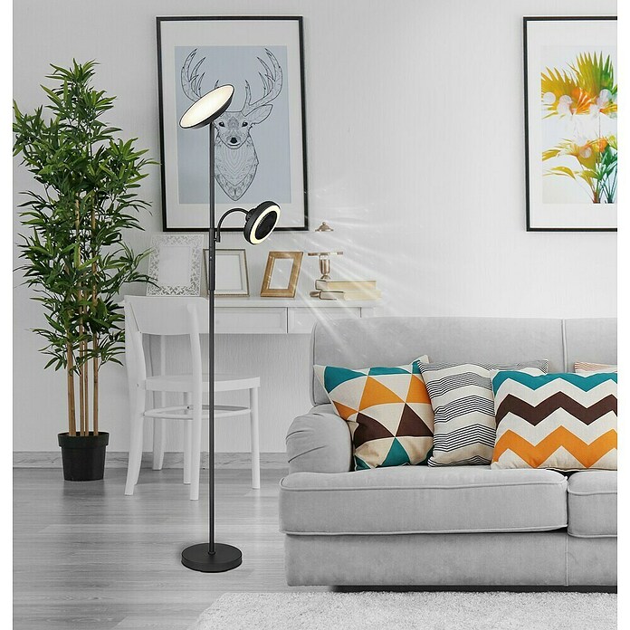 Globo LED stajaća svjetiljka Davyd  (20 W, Visina: 178 cm, Crna, Topla bijela) | BAUHAUS