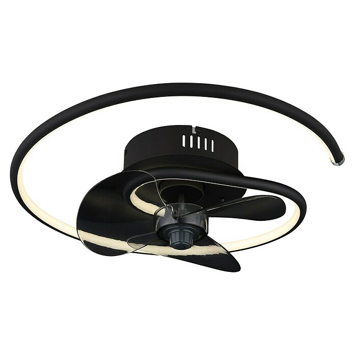 Globo Stropni ventilator Koren  (30 W, Promjer: 45 cm, Crna) | BAUHAUS