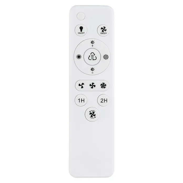 Globo Deckenventilator Koren - 30 W, Durchmesser: 45 cm - Fernbedienung für Deckenventilator. Steuern Sie Licht, Ventilatorgeschwindigkeit und Timer bequem mit dieser Fernbedienung.