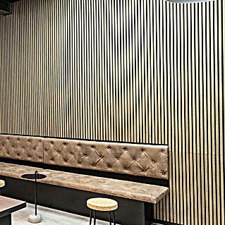 FibroTech Akustikpaneel Premium (Light Oak, 2.440 x 605 x 22 mm)