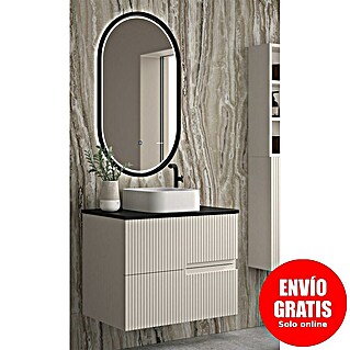 Duplach Mueble de lavabo Mana (L x An x Al: 45 x 60 x 60 cm, Beige, Melamina)