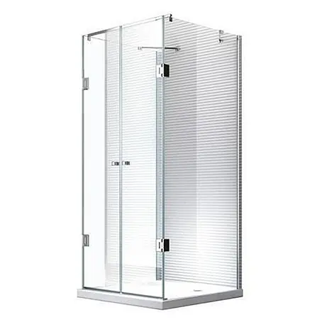 Glaszentrum Hagen  U-Duschkabine 80x80x80x195 cm Ares U-Duschkabine inkl. Tasse