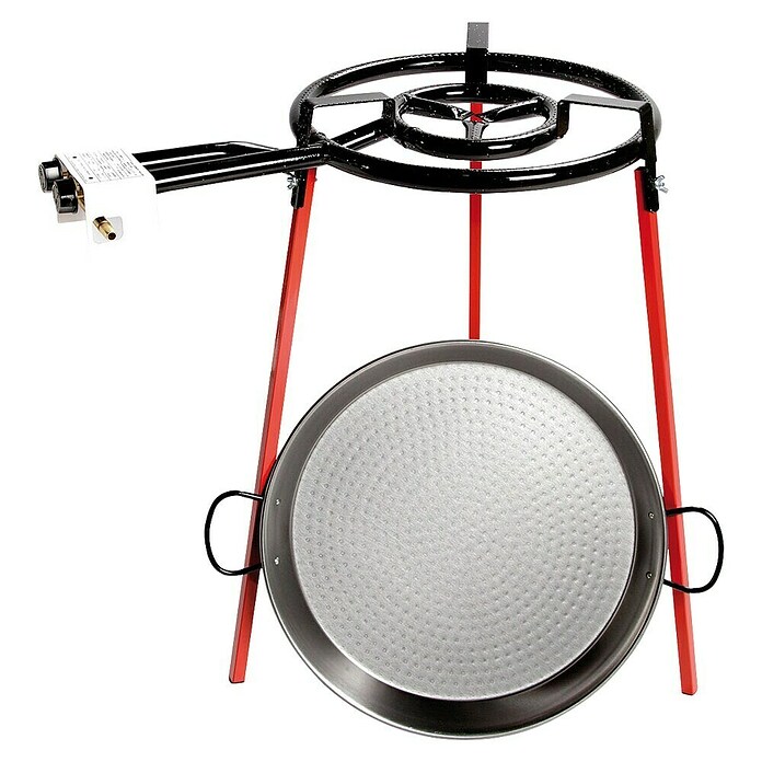 Set de quemador paellero (Diámetro: 46 cm, Acero pulido) | BAUHAUS