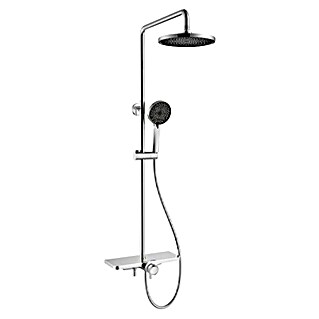 Sanotechnik Sistem za tuš AST707 (S termostatsko armaturo, Po višini nastavljiv: 100-120 cm, Krom, Višina: 120 cm)