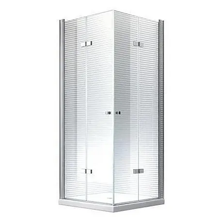 Glaszentrum Hagen  Eckdusche 90x90x180 cm Hera Eck Duschkabine inkl. Tasse + Siphon