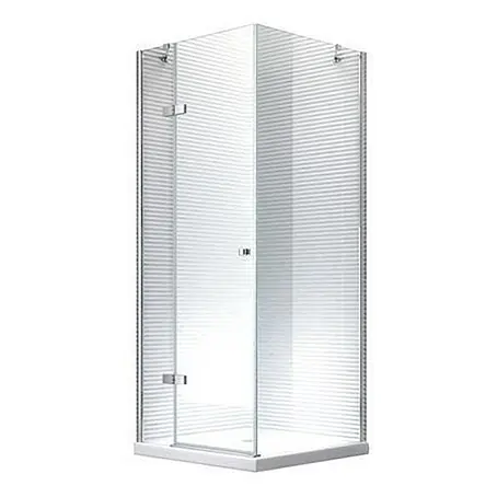 Glaszentrum Hagen  Eckdusche 120x90x195 cm Hestia Duschkabine inkl. Tasse + Siphon