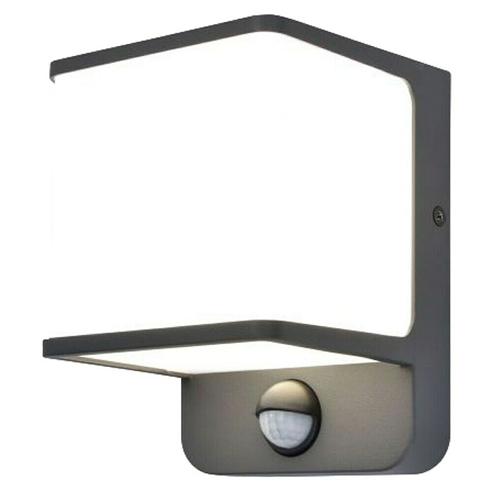 Lutec Doblo LED vanjska svjetiljka sa senzorom pokreta  (14 W, D x Š x V: 10,3 x 11 x 146 cm, Antracit) | BAUHAUS