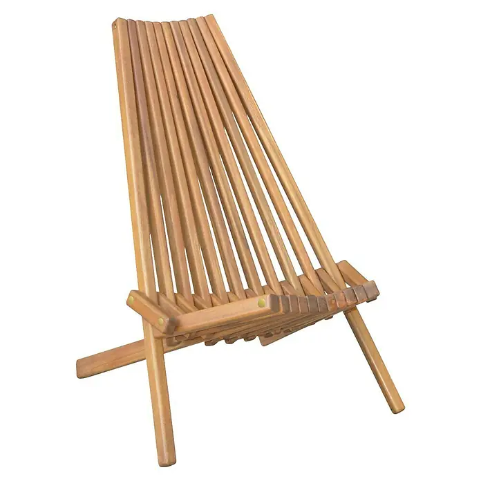 Prestige Home Living Outdoor Garten-Liegestuhl Set inkl. Beistelltisch -  - Bequemer, klappbarer Holzliegestuhl für Garten, Balkon oder Terrasse. Perfekt zum Entspannen im Freien.