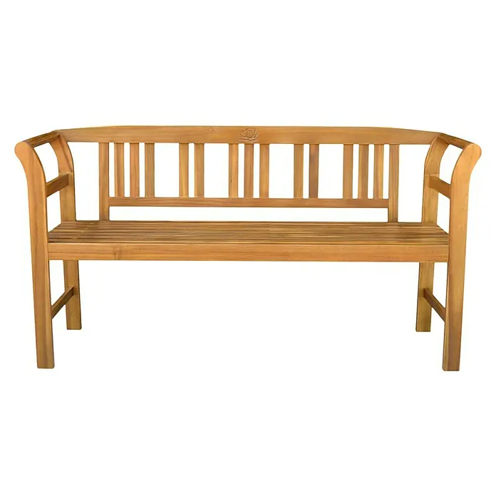 Prestige Home Living Outdoor Gartenbank Rose - B x T x H: 100 x 100 x 80 cm, Akazie, Braun - Diese stilvolle Gartenbank aus Teakholz bietet eine komfortable und attraktive Sitzgelegenheit für jeden Außenbereich. Die Bank ist robust und langlebig.