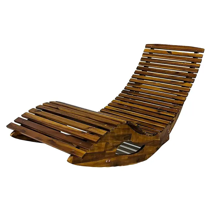 Prestige Home Living Outdoor Gartenliege - B x T x H: 60 x 156 x 72 cm, Akazie, Braun - Entspannen Sie sich auf dieser handgefertigten Holz-Entspannungsliege, perfekt für Garten und Terrasse. Stilvolles Design und hoher Komfort vereint.