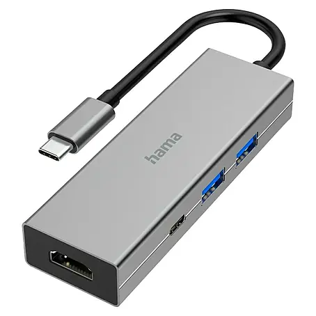 Hama  USB-Reisestecker 1 x USB-C, 2 x USB-A, 1 x HDMI