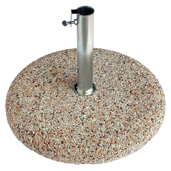 Base de parasol de hormigón Murcia (Diámetro: 50 cm, Específico para: Diámetro de tubo hasta 50 mm, Arena) | BAUHAUS