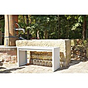 Palatino Gartenbank Bridge (B x T x H: 109 x 40 x 54 cm, Stahl, Weißaluminium) | BAUHAUS