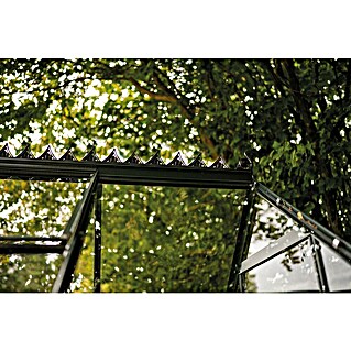 Halls Gewächshaus-Firstkrone (20 x 20 cm, Schwarz, Passend für: Icon 8 (1))