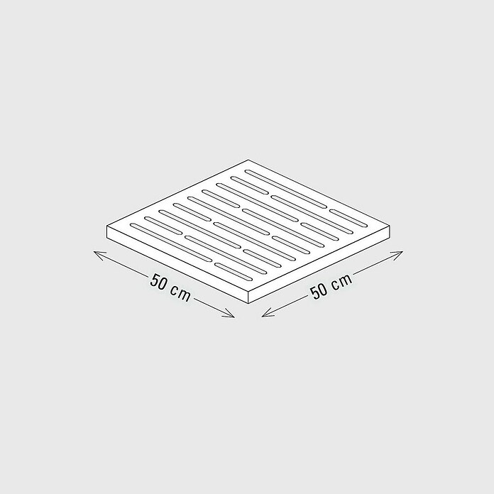 Palatino Sitzauflage Point (L x B x H: 50 x 50 x 6 cm, Weiß) | BAUHAUS