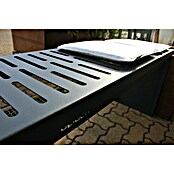 Palatino Bankauflage Bridge (L x B x H: 40 x 69 x 4 cm, Stahl, Anthrazit) | BAUHAUS