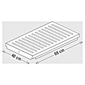 Palatino Bankauflage Bridge (L x B x H: 40 x 69 x 4 cm, Stahl, Anthrazit) | BAUHAUS