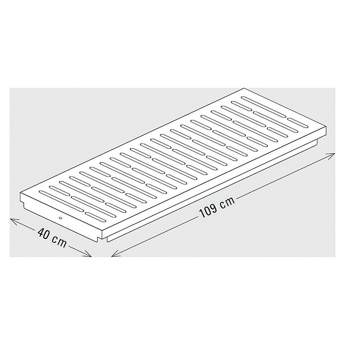 Palatino Bankauflage Bridge (L x B x H: 40 x 109 x 4 cm, Stahl, Rostbraun) | BAUHAUS