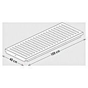 Palatino Bankauflage Bridge (L x B x H: 40 x 109 x 4 cm, Stahl, Rostbraun) | BAUHAUS