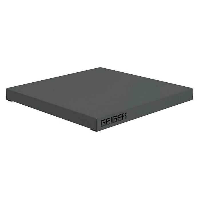 Palatino Tischplatte / Auflage Top (L x B x H: 60 x 60 x 6 cm, Stahl, Anthrazit) | BAUHAUS