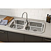 Rodi Fregadero encastrable Sevilla (43,5 x 86 cm, Acero inoxidable, Cromo)