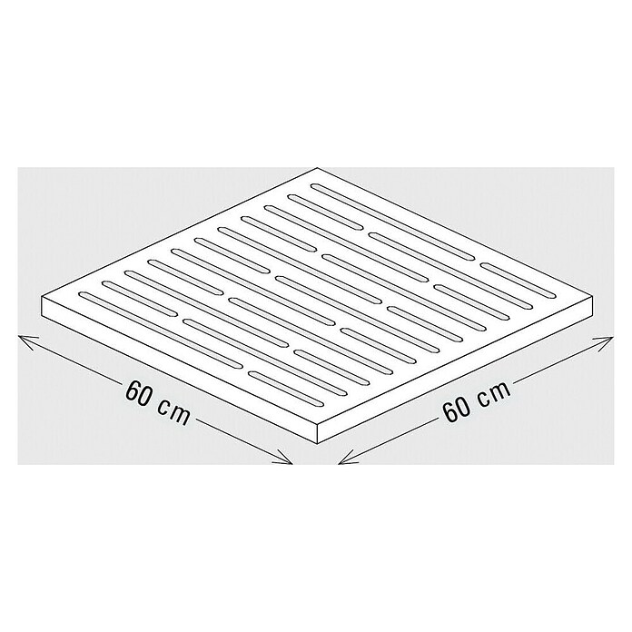Palatino Sitzauflage Point (L x B x H: 60 x 60 x 6 cm, Rostbraun) | BAUHAUS