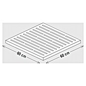 Palatino Sitzauflage Point (L x B x H: 60 x 60 x 6 cm, Rostbraun) | BAUHAUS