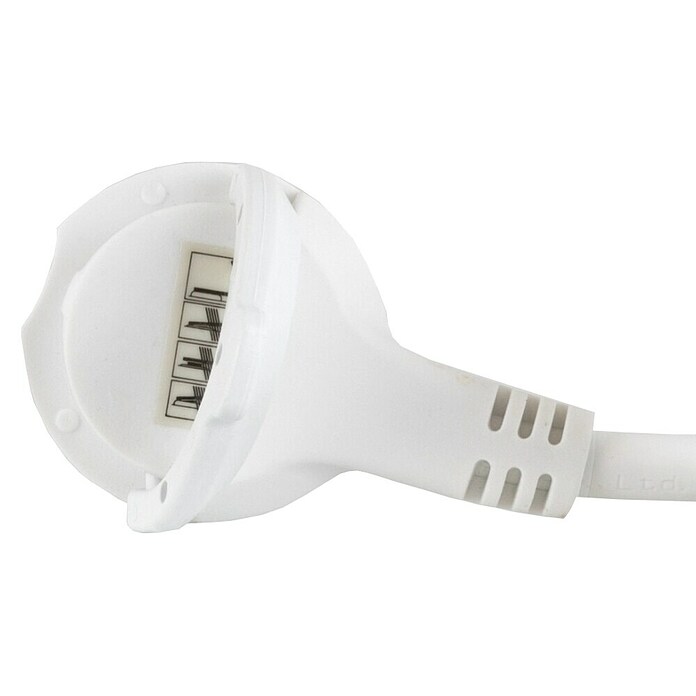 REV Produžni kabel s utičnicama (3-struko, Bijelo / sivo, Duljina kabela: 1,4 m, 3.500 W)