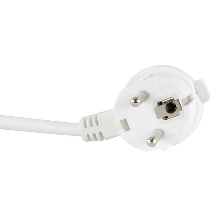 REV Produžni kabel s utičnicama (3-struko, Bijelo / sivo, Duljina kabela: 1,4 m, 3.500 W)