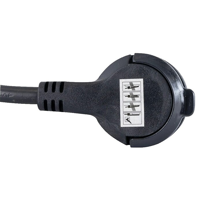 REV Produžni kabel s utičnicama (3-struko, Crno / sivo, Duljina kabela: 1,4 m, 3.500 W)