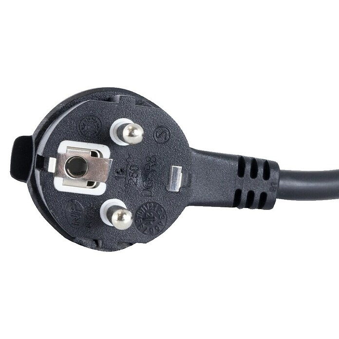 REV Produžni kabel s utičnicama (3-struko, Crno / sivo, Duljina kabela: 1,4 m, 3.500 W)
