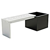 Palatino Stütze für modulare Gartenbank Bridge (L x B x H: 54 x 39 x 4 cm, Stahl, Weiß) | BAUHAUS