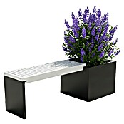 Palatino Stütze für modulare Gartenbank Bridge (L x B x H: 54 x 39 x 4 cm, Stahl, Anthrazit) | BAUHAUS