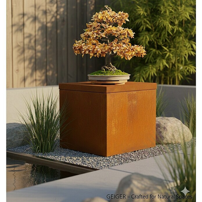 Palatino Tischplatte / Auflage Top (L x B x H: 50 x 50 x 6 cm, Stahl, Rostbraun) | BAUHAUS
