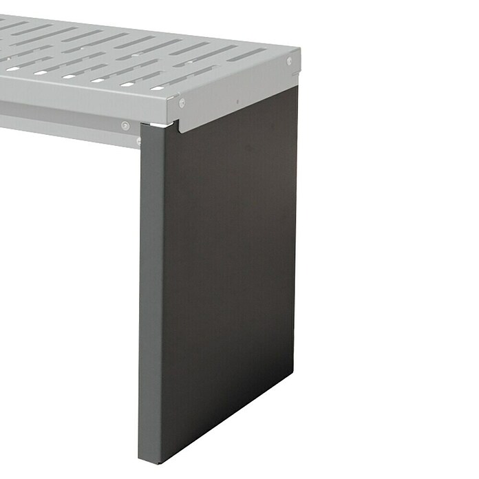 Palatino Stütze für modulare Gartenbank Bridge (L x B x H: 54 x 39 x 4 cm, Stahl, Anthrazit) | BAUHAUS