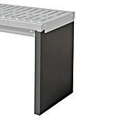 Palatino Stütze für modulare Gartenbank Bridge (L x B x H: 54 x 39 x 4 cm, Stahl, Anthrazit) | BAUHAUS