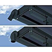 Palram – Canopia Terrassenüberdachung Capri (B x T: 619 x 299 cm, Anthrazit, Polycarbonat, Klar) | BAUHAUS