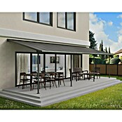Palram – Canopia Terrassenüberdachung Capri (B x T: 924 x 299 cm, Anthrazit, Polycarbonat, Klar) | BAUHAUS