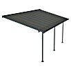 Palram – Canopia Terrassenüberdachung Capri (B x T: 619 x 299 cm, Anthrazit, Polycarbonat, Klar) | BAUHAUS