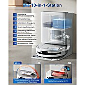 Ecovacs Robot aspirador con mopa Deebot T80 Omni (Potencia de aspiración: 18.000 Pa, Duración de la batería: 297 min, Capacidad del robot: 220 ml) | BAUHAUS