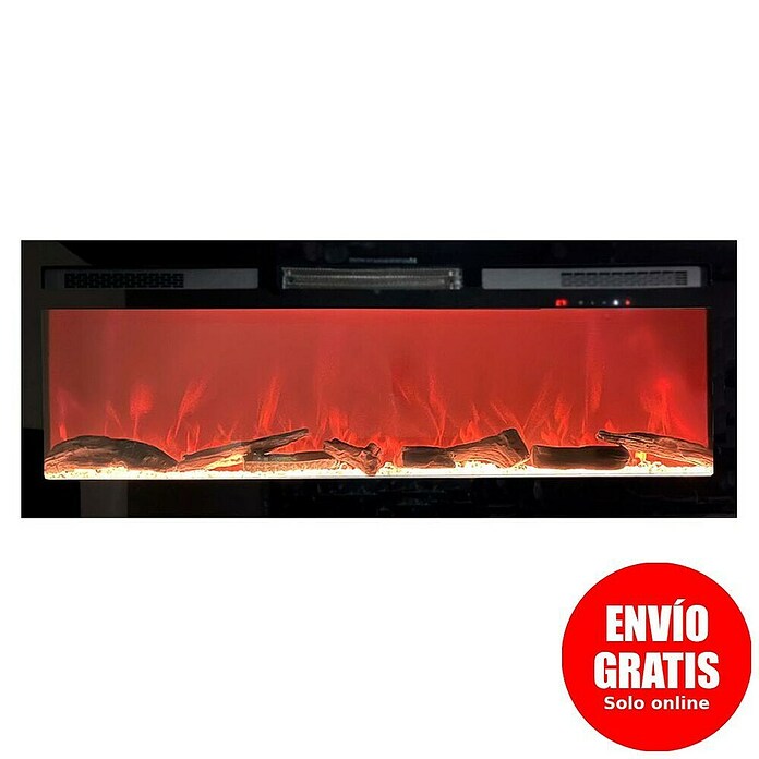Nora Flames Chimenea eléctrica Illusion Flame 13 (1.500 W, Negro, 15 x 128 x 49,4 cm) | BAUHAUS