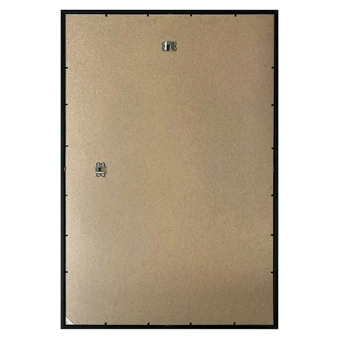 Reinders Holzrahmen - 61 x 91,5 cm, Schwarz - Rückseite eines gerahmten Bildes mit zwei Aufhängungen, die eine einfache Wandmontage des Dekoelements ermöglichen.