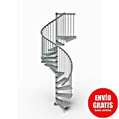 Scrigno Escalera exterior Outdoor (Número de escalones: 12 ud., Espiral izquierda y derecha, Plata/Plata, 160 cm) | BAUHAUS