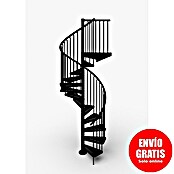 Scrigno Escalera exterior Outdoor (Número de escalones: 12 ud., Espiral izquierda y derecha, Negro/Negro, 140 cm) | BAUHAUS