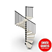 Scrigno Escalera de caracol Quadra (Antracita/Blanco, Diámetro: 140 cm, Altura de planta: 267 cm - 312 cm) | BAUHAUS