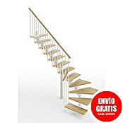 Scrigno Escalera principal Lumina L (Blanco/Beige, 95 cm, 1/4 espiral izquierda, Altura de planta: 241 cm - 289 cm) | BAUHAUS
